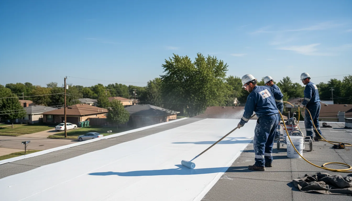Commercial roof coating in Parma, MI near me